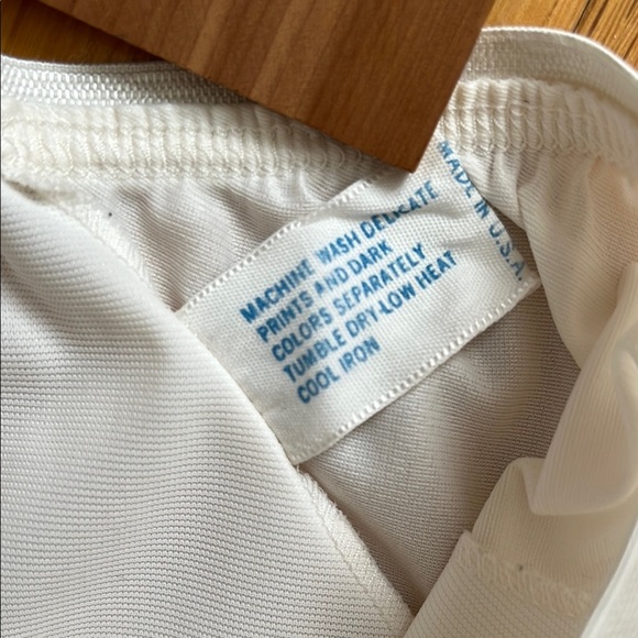 Vanity Fair Vintage Made in USA Lace Trim Elasticic Waist White Half Slip Skirt - Picture 4 of 10